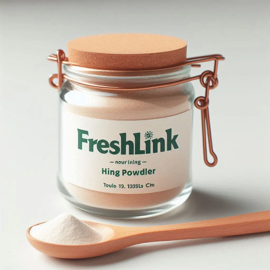 Small jar of Hing powder with Freshlink watermark, clean white background.webp